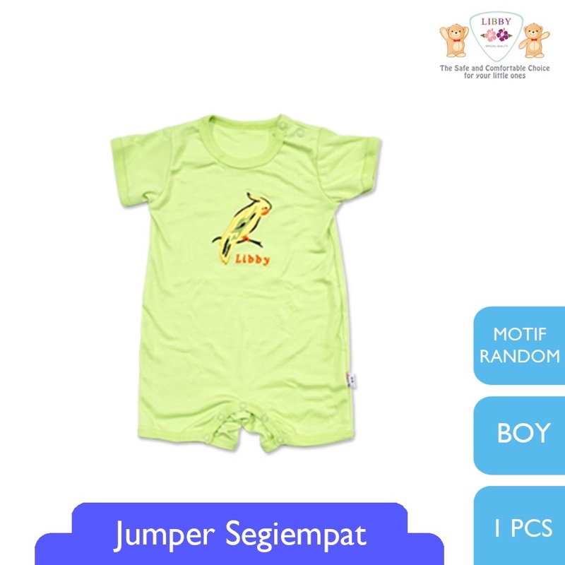 Libby Romper Segi-Empat 0-3 Bulan - Jumper bayi/baby jumper/Libby baby jumper