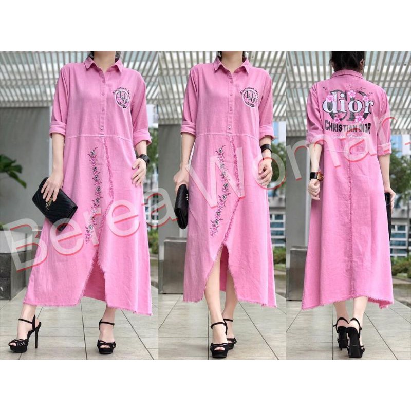 tunik jeans pink