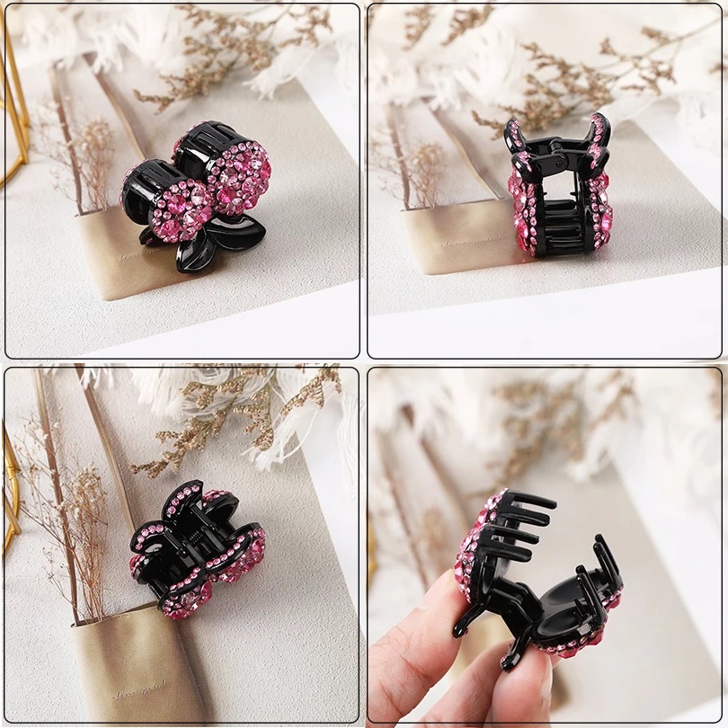 Rhinestone Cherry Small Hair Claw Diamond Hair Clip Fashion Hairpin Women Hair Accessories