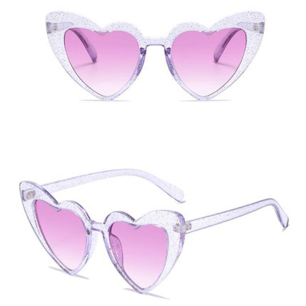 Mxbeauty Kacamata Hitam Hati Fashion Wanita Vision Care Travel Jelly Warna Love Heart Eyewear