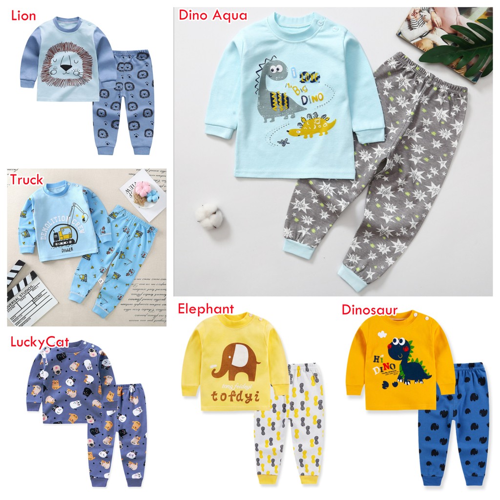 Piyama Anak setelan Baju Tidur Anak Laki laki Import /Piyama