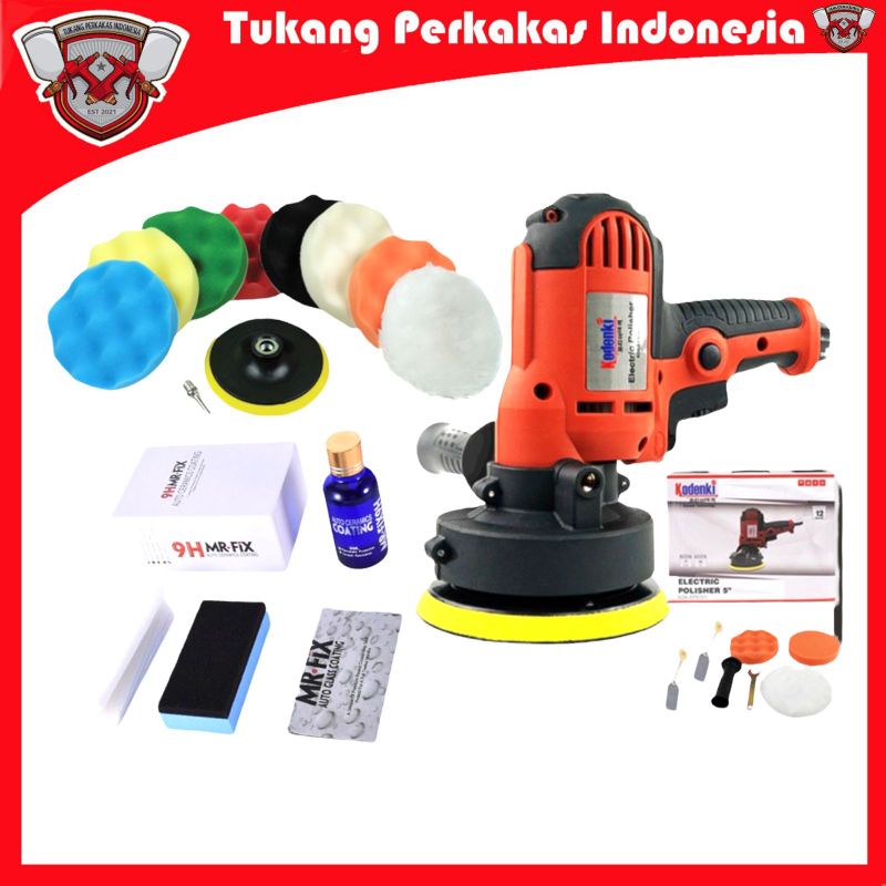 Paket Hemat Mesin Poles Rotary 5&quot; kodenki Cat mobil motor Polisher