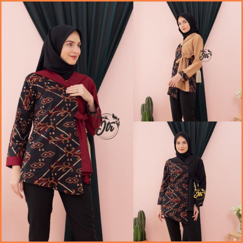 ATASAN BATIK WANITA LENGAN PANJANG