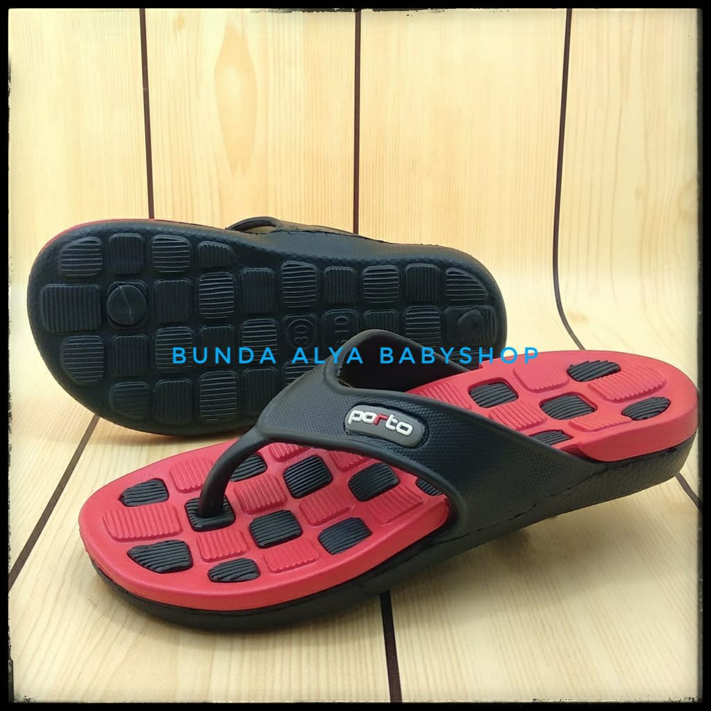 Sendal Anak Laki Jepit Usia 5 6 7 Tahun MERAH Karet Anti Licin - Sandal Anak Cowok Casual Anti Licin Size 30 -35 Nyaman Di kaki Anak