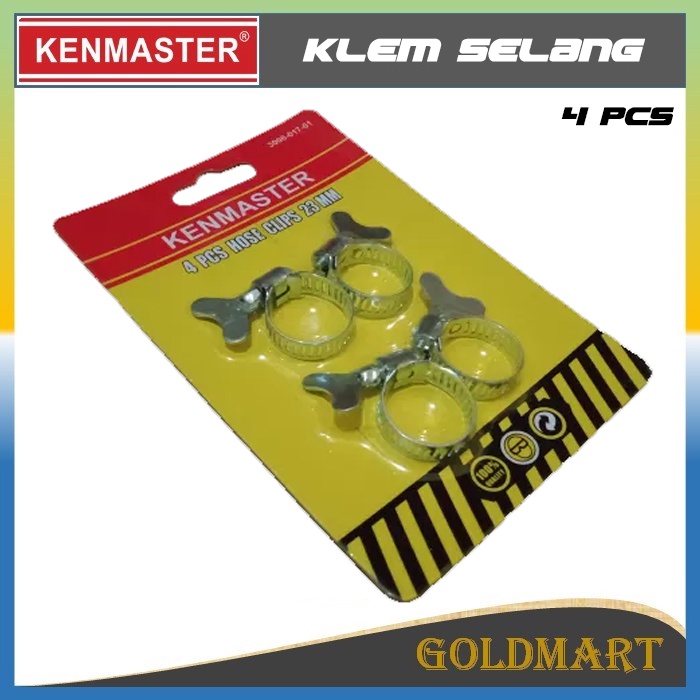 Klem Selang 4 pcs Original Kenmaster Hose Clamp Set Selang Taman Selang Gas