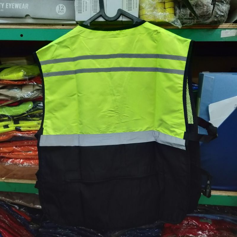 Rompi Safety Resleting Kombinasi Hijau Bahan Taslan Berkualitas
