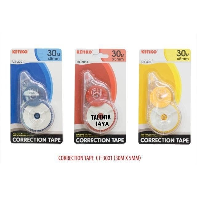 

Star Tipex Roll Kenko 30 Meter Correction Tape 3001 Murah