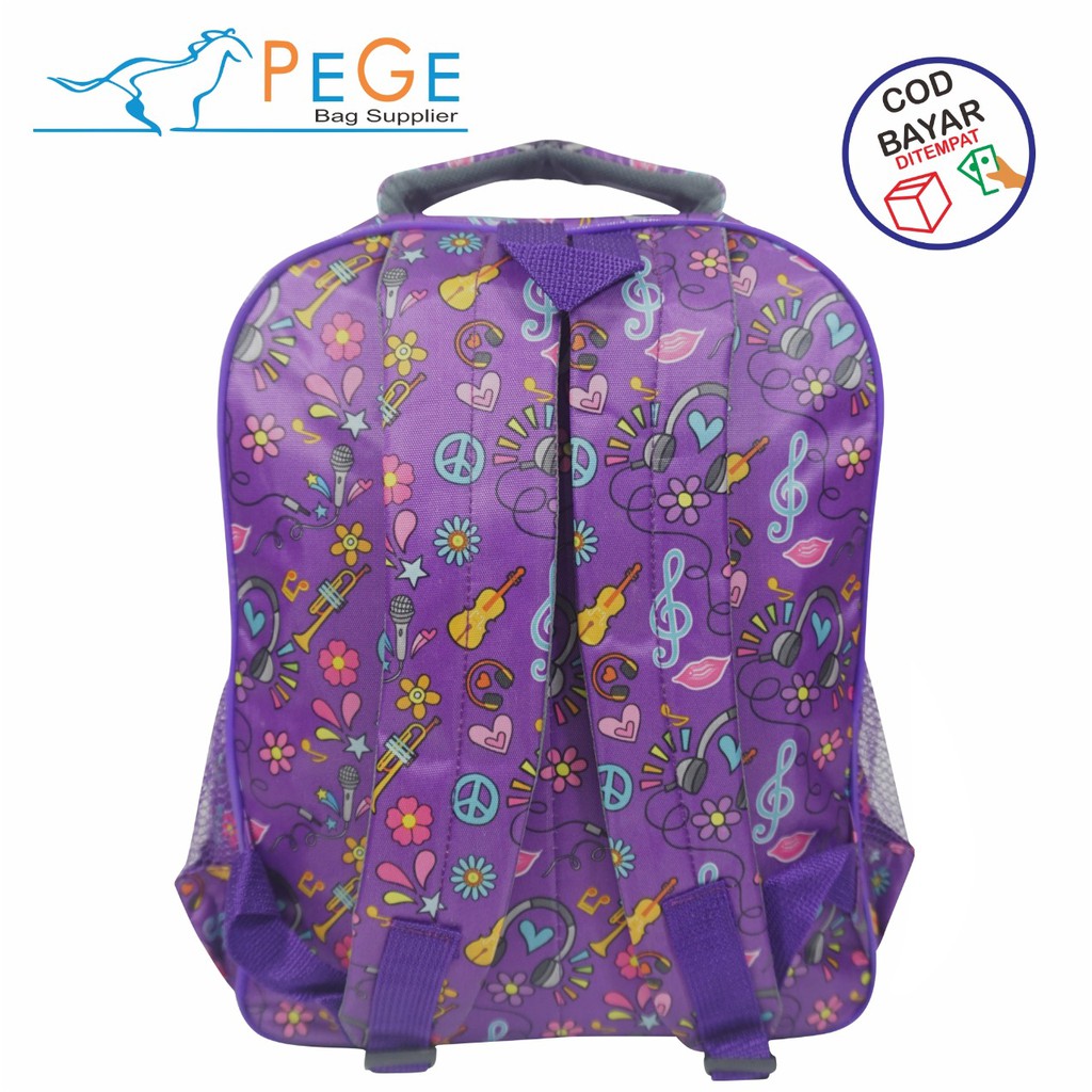 Pege 8823 - Tas Anak embos - TAS RANSEL SEKOLAH ANAK KARAKTER LED ANAK SD FIBER EMBOS TIMBUL