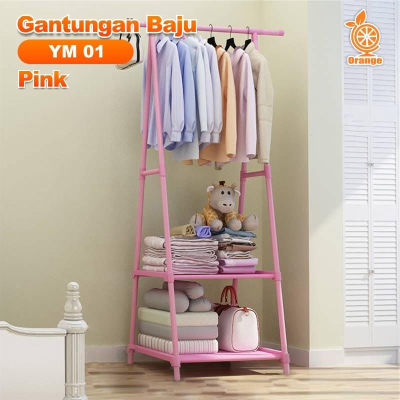 MILIKI SEGERA Stand Hanger triangle tempat gantungan baju / square terbaru jumbo bagus mudah dirakit murah