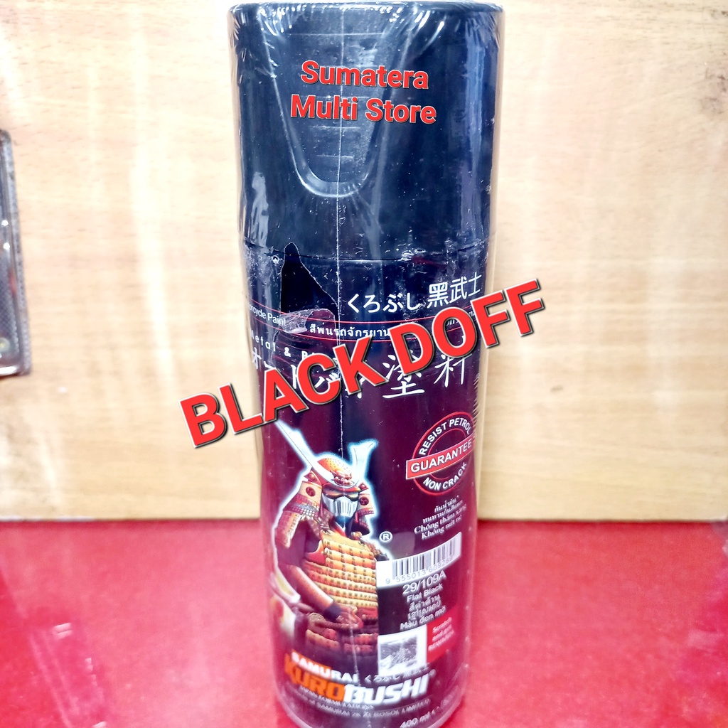 

Samurai Kurobushi Black Doff Flat Black 109A Cat Semprot Hitam Kabut