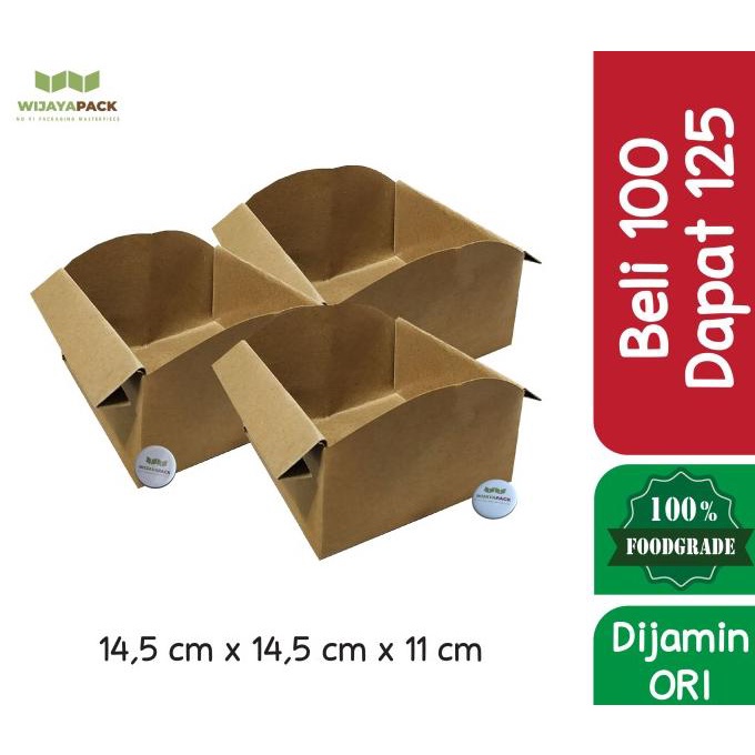 

Beli 100 Dapat 125 Box Nasi Bungkus Nasi Kertas Size L Kraft Laminasi