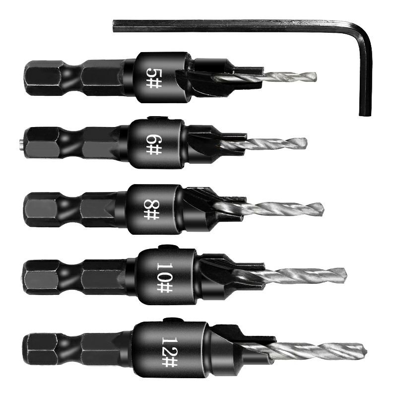 Mata Bor Drill Bit Countersink HSS 1.98-3.56mm 5 PCS