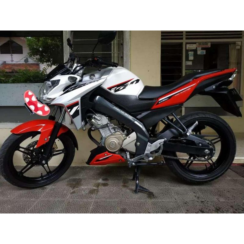 STRIPING STICKER NEW VIXION ADVANCE TAHUN 2017 PUTIH MERAH STRIPING VIXION 2017 PUTIH MERAH NVA 2017