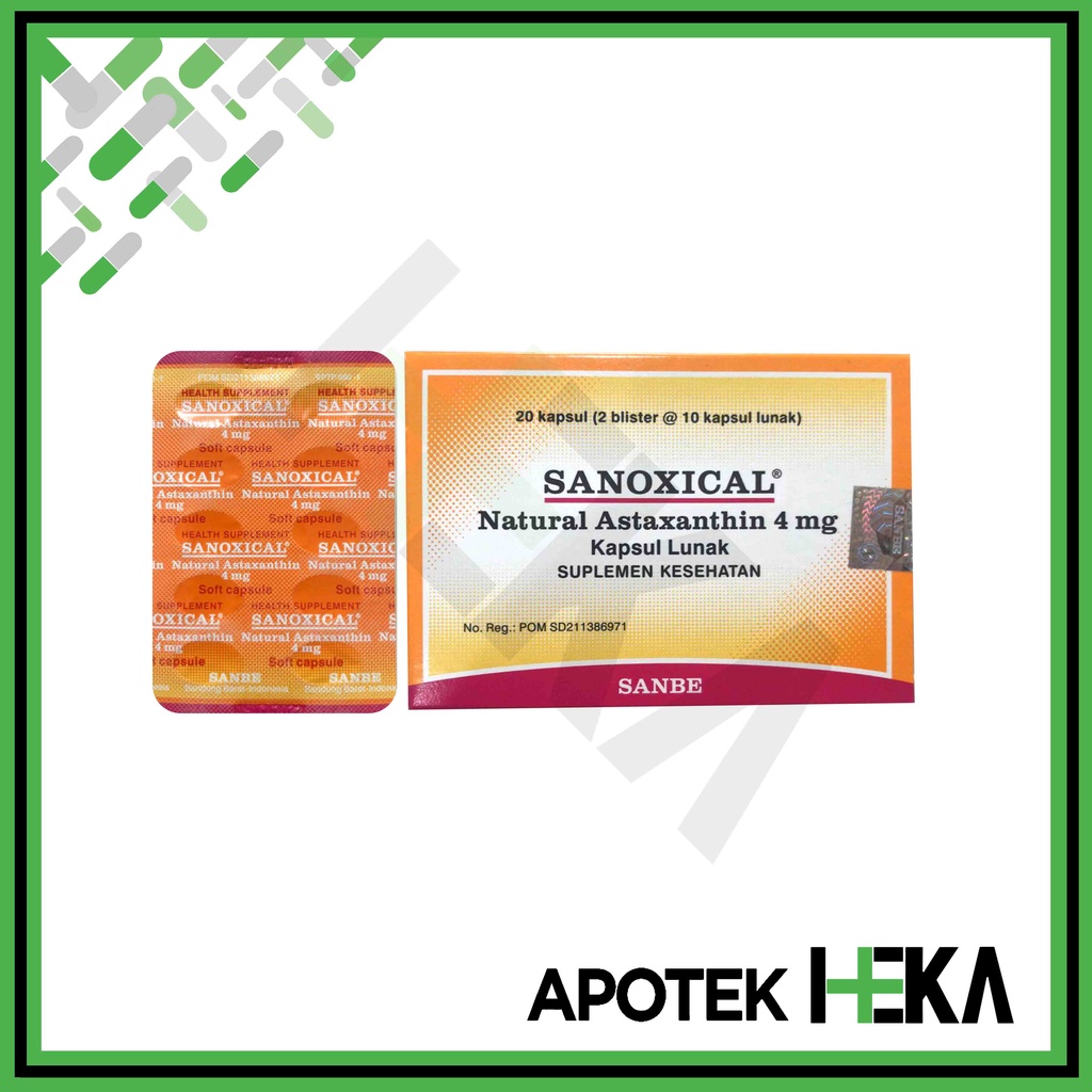 Sanoxical Natural Astaxanthin 4 mg Box isi 2x10 Kapsul (SEMARANG)