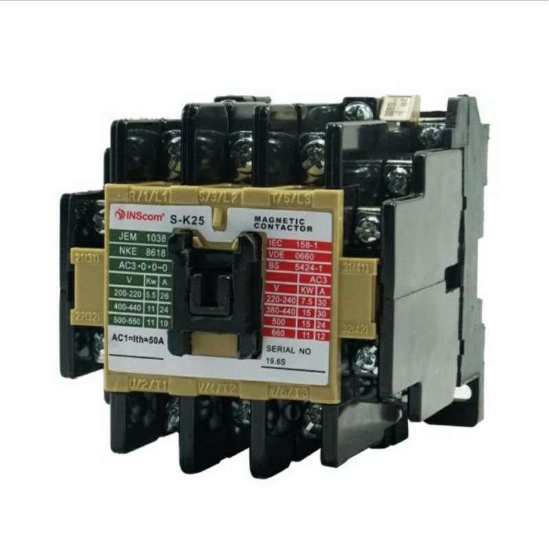 Magnetic Contactor SK-25 220 volt 220V AC Kontaktor SK 25 220VAC Saklar Listrik