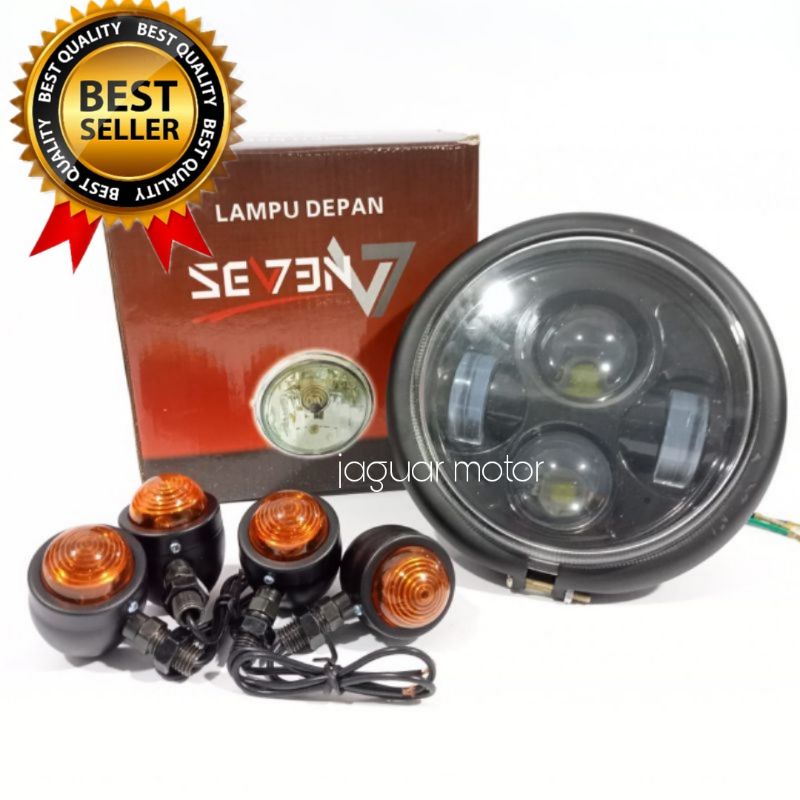 Reflektor Lampu Depan Daymaker 4 Mata Plus Sen Acipi