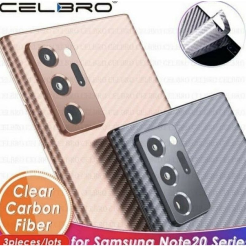 samsung Note 20 Note 20 ultra skin carbon anti gores belakang karbon