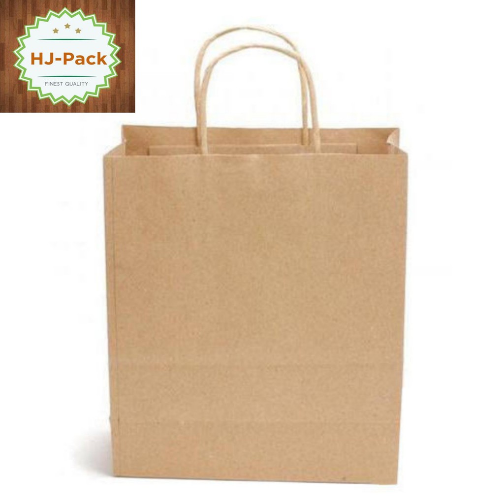 

PAPERBAG COKLAT POLOS UKURAN 22X6X32 / GOODIEBAG POLOS MINIMAL ORDER 20PCS KELIPATAN ORDER 20PCS