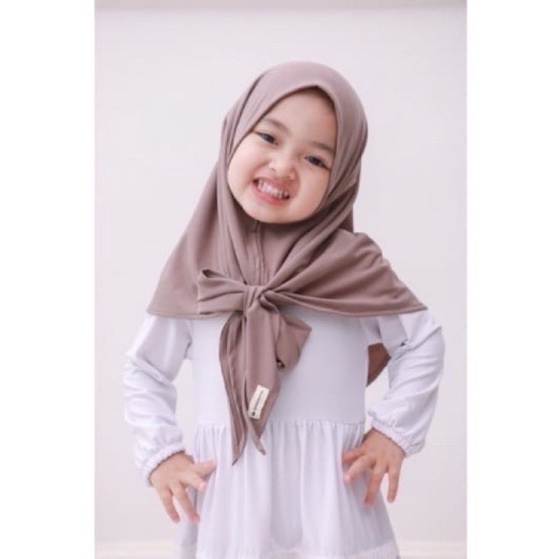 JILBAB BERGO MARYAM TALI ANAK JERSEY PREMIUM