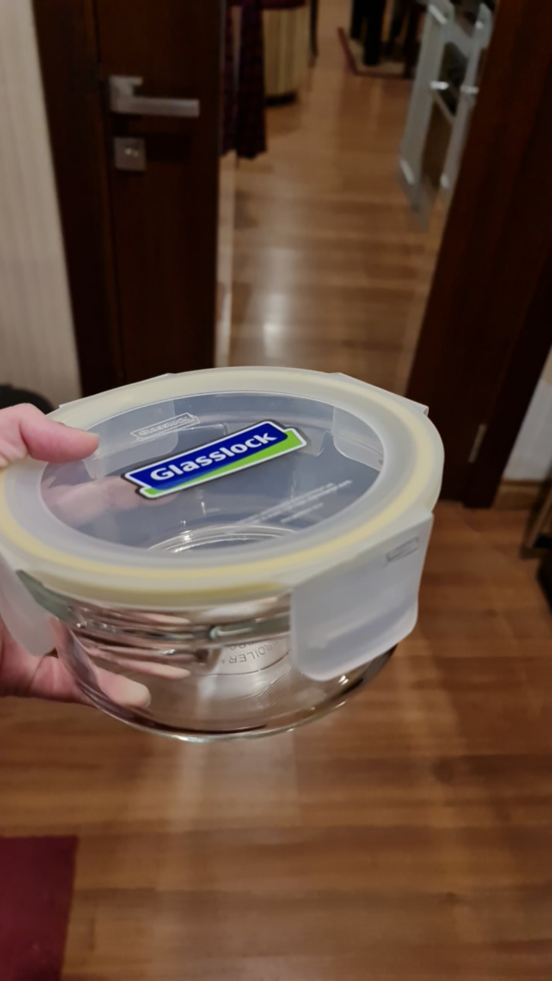 Tempat Makan 900 Ml Glasslock Smart Oven Wadah Makan Lunch Box - Kuning