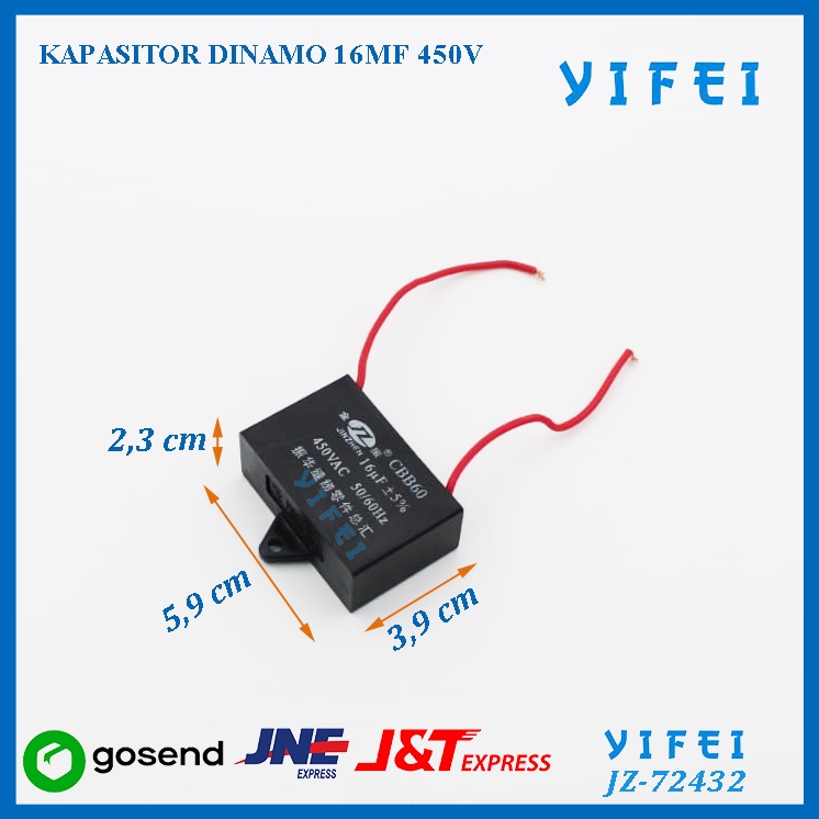 Kapasitor Dinamo Mesin Jahit Industri/Capasitor Dinamo YIFEI YIFEI-72432