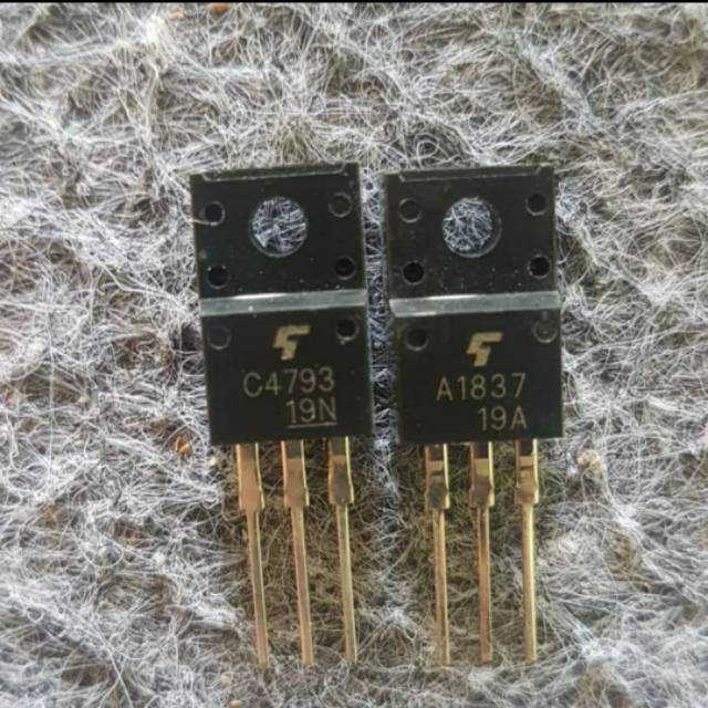 5 SET TRANSISTOR TR A1837 C4793 A 1837 C 4793 1 SET SEPASANG PERSET