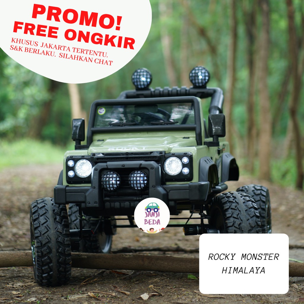 Mainan Mobil Aki Anak Rocky Volta 5008 Monster Himalaya Army - SHP Toys