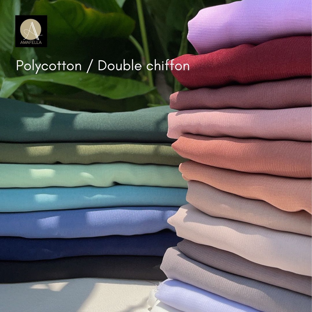 Kain Polycotton / Bella Square / Double Chiffon 1.15m