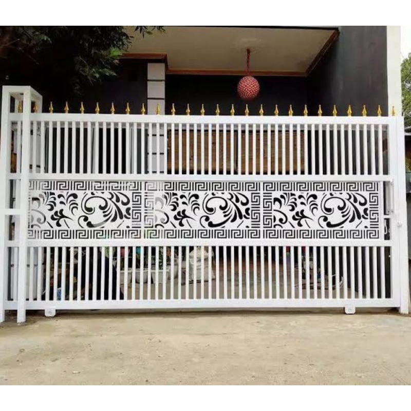 pintu gerbang pagar besi cutting laser