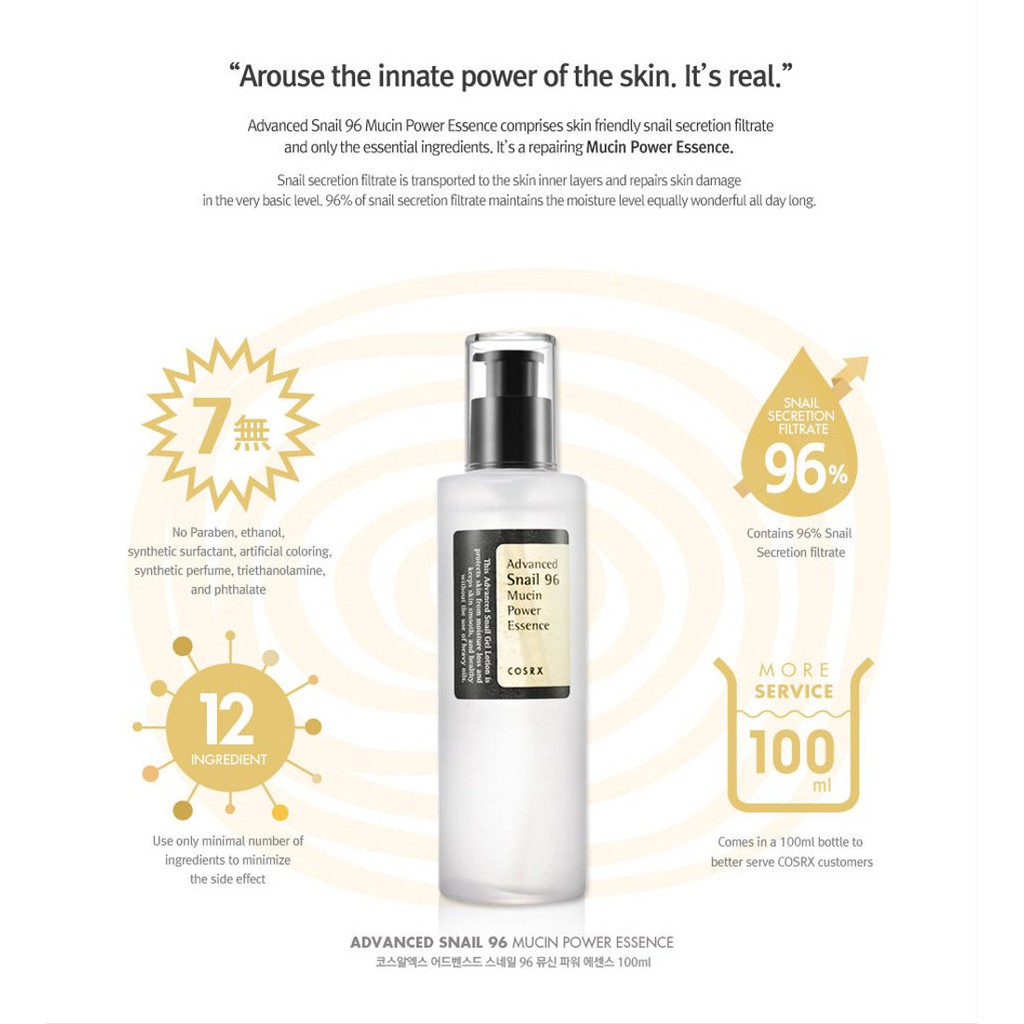 COSRX Advanced Snail 96 Mucin Power Essence 100ml