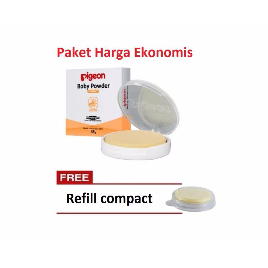 Bedak Bayi Pigeon Free Refill / Pigeon Powder Cake / Bedak Bayi Padat