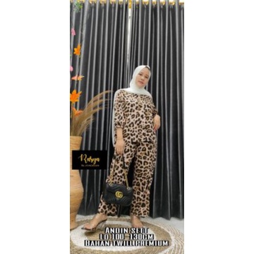 SETELAN WANITA RAYON /SETELAN LEOPARD / SETELAN ANDIN/ SETCEL KEKINIAN