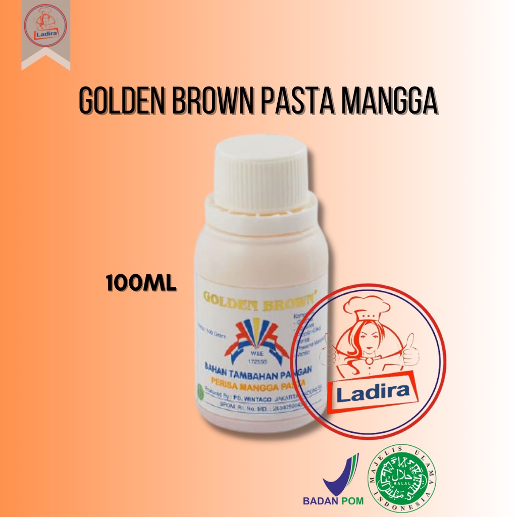 GOLDEN BROWN PASTA MANGGA perisa makanan pasta kue perasa makanan cair pewarna MANGGA / COFFEE BOY /