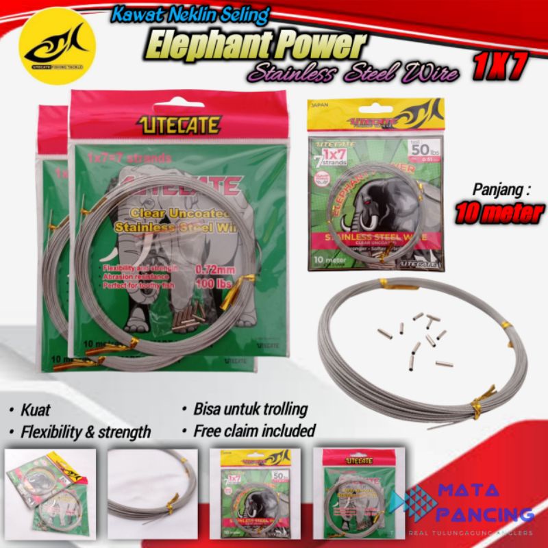 Kawat neklin seling utecate elephant power