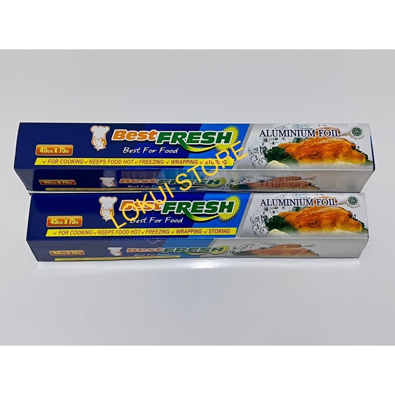 ALUMINIUM FOIL ROLL 45cm x 75m BESTFRESH BEST QUALITY