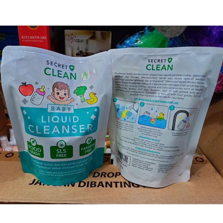 Cairan Pembersih Peralatan Bayi 450ml FOOD GRADE, SLS FREE,  PARABEN FREE
