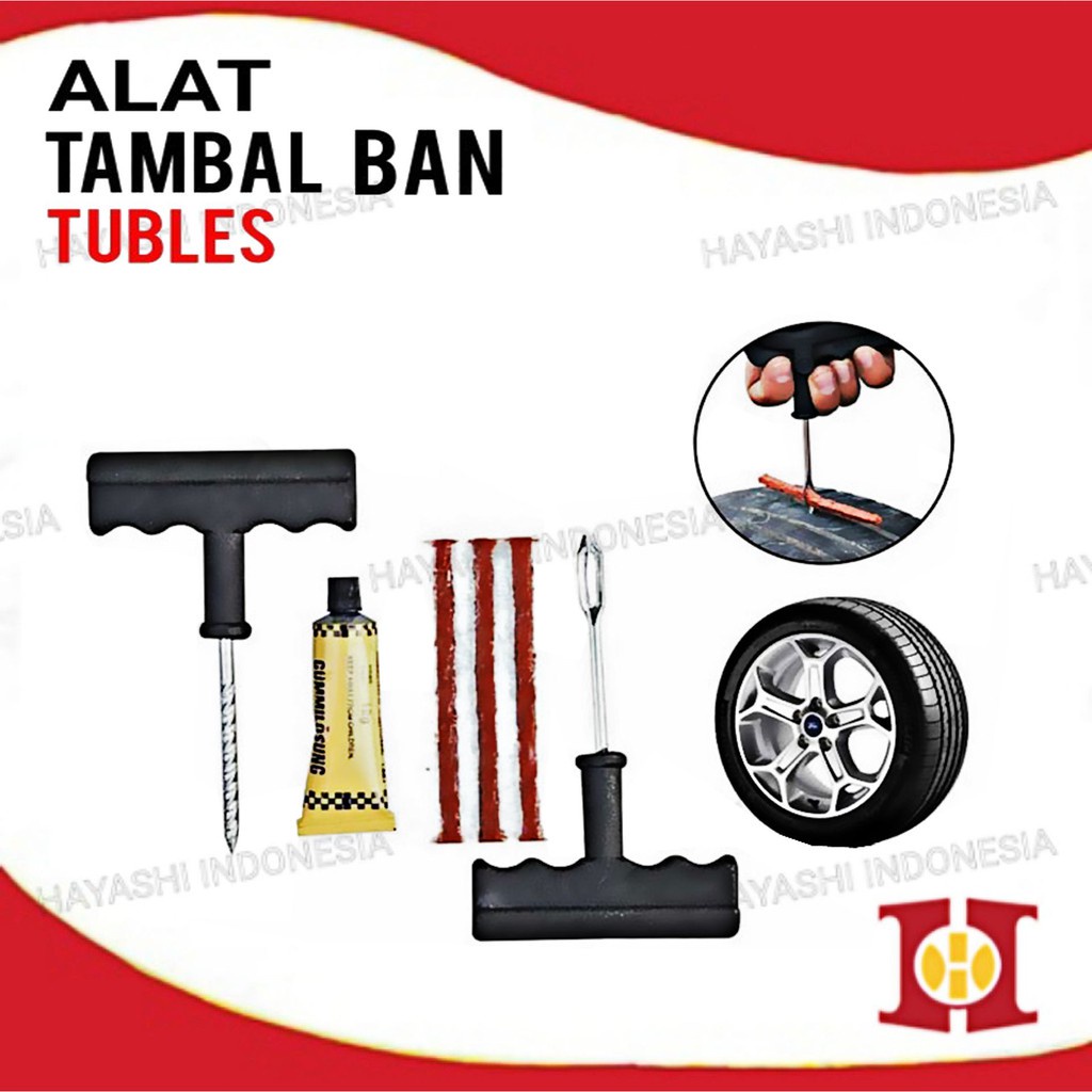 Alat Tambal Ban Tubles Ban Mobil Ban Motor Anti Ban Bocor