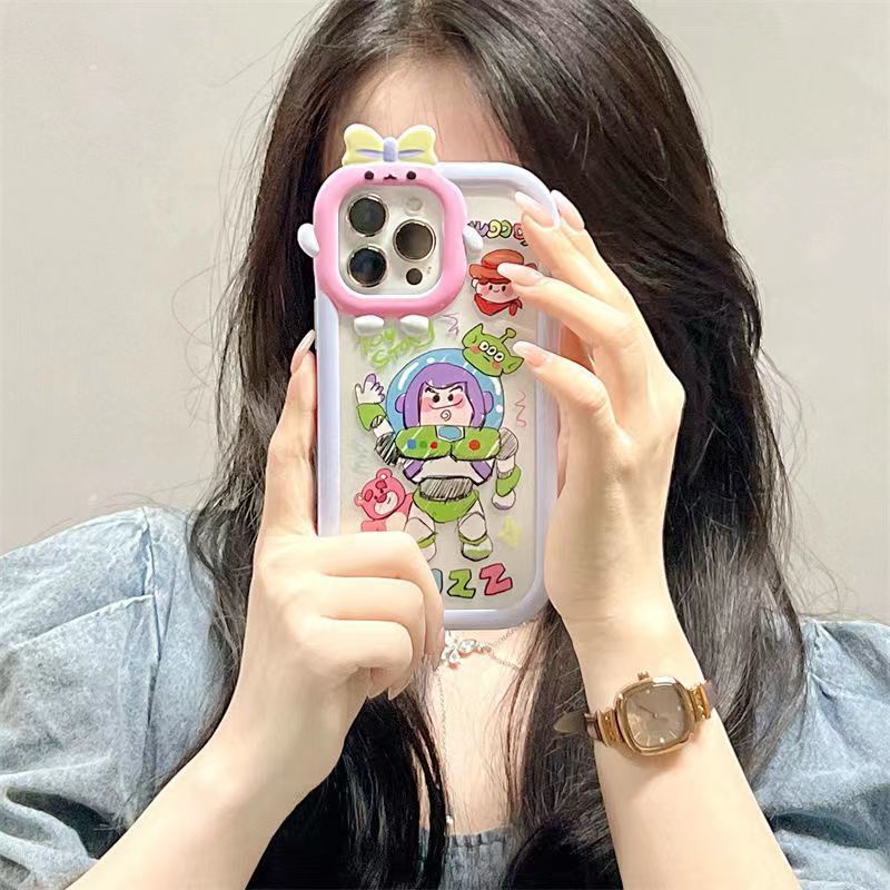 Ins Soft Case Silikon Motif Graffiti Buzz Lightyear Untuk Iphone 13promax X 12 11 XSMAX