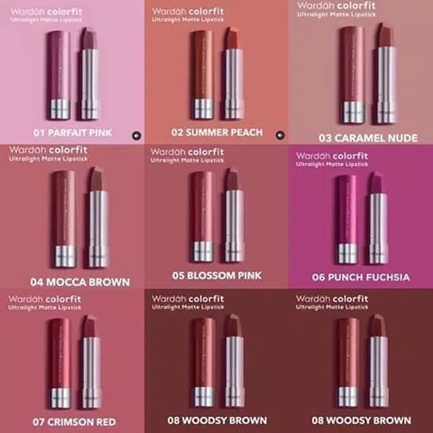 Wardah Colorfit Ultralight Matte Lipstick 3.6gr