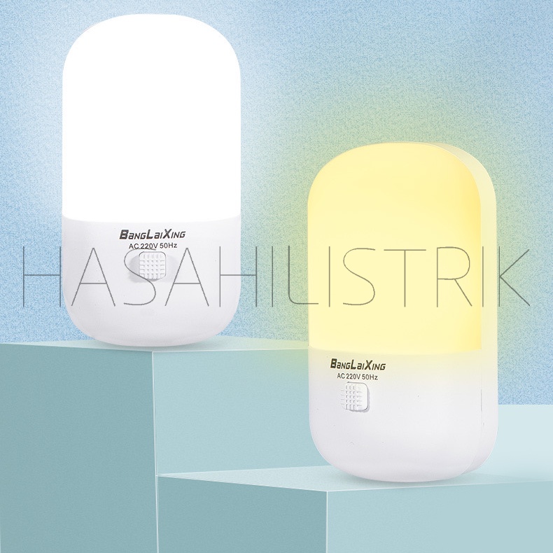 Lampu Tidur Lampu Malam /Led Night Light /Lampu Mini Hemat Energy 2Warna Putih Dan Kuning