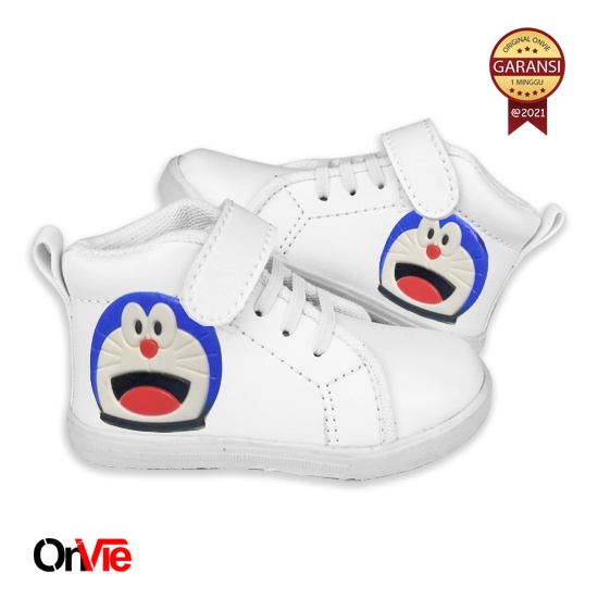 Sepatu Boots Anak Perempuan Laki-laki Motif Karet 3D Doraemon | Sepatu Kids Onvie