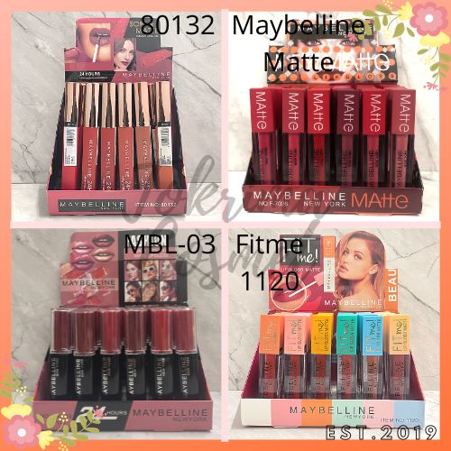 [LUSINAN] Lipgloss Maybelline Fruit Color / Matte / Velvet.