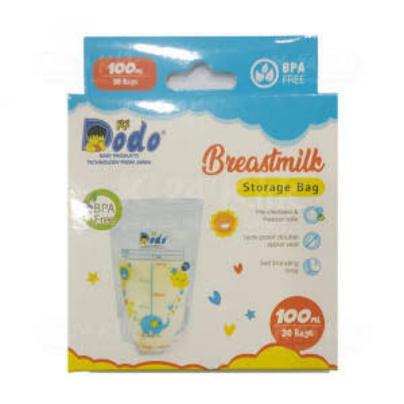 Dodo Breast Milk Storage Bag isi 30pcs - Dodo Breastmilk  - Dodo Kantong Asi Bayi