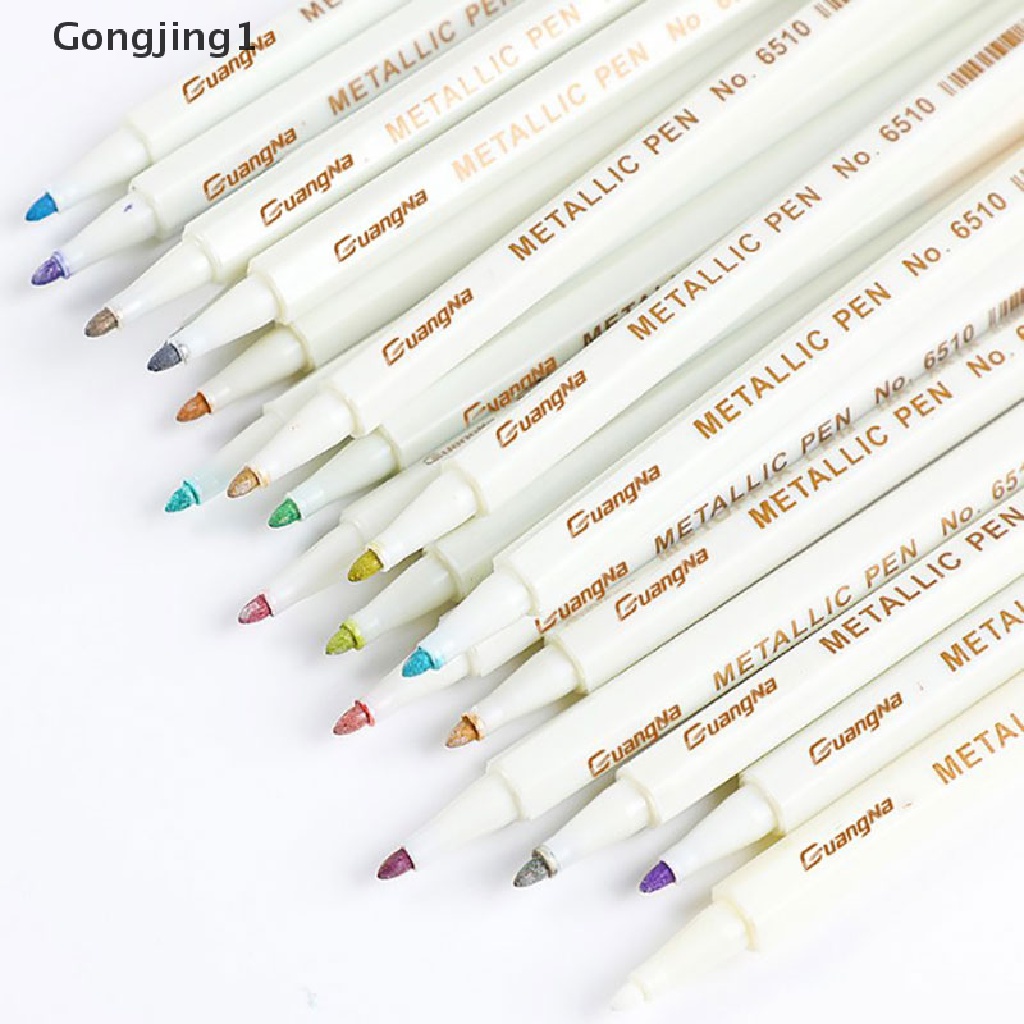 Gongjing1 Pen Marker Akrilik Premium 20 Warna Untuk Menulis Di Batukaca