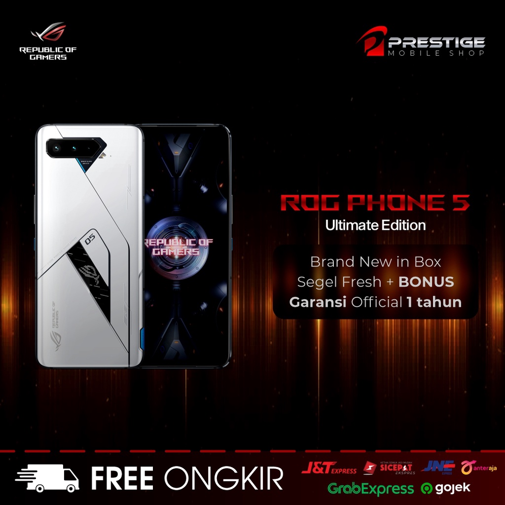 ASUS ROG Phone 5 ULTIMATE 16GB 512GB 256GB Garansi 1 Tahun SEGEL
