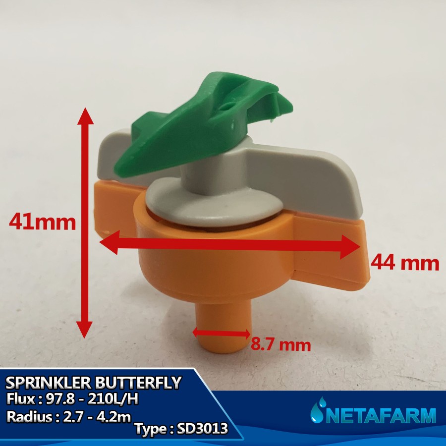 Nozzle Semprotan Tanaman Sprinkler Irigasi 360 derajat SD3013 - 5 pcs