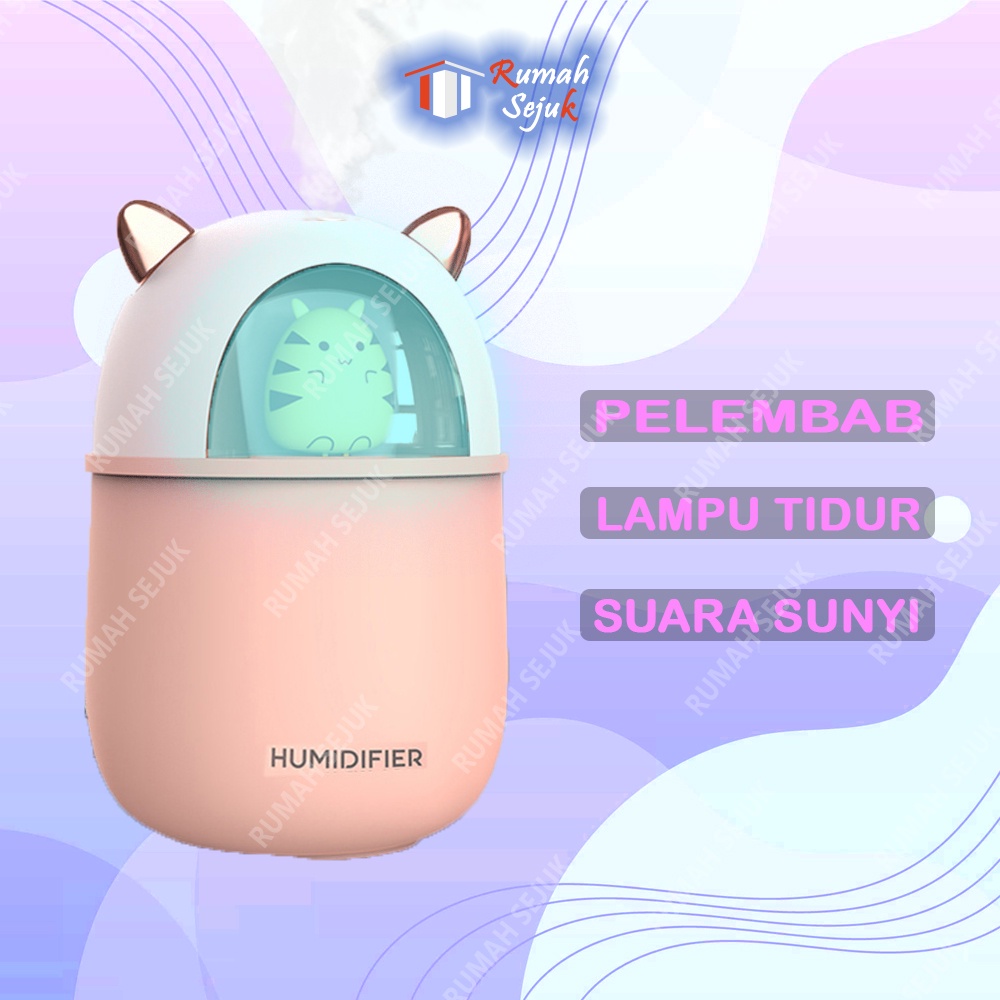 Diffuser + Night Lamp 300ML Capacity Purifier Aromatheraphy Essential Oil Diffuser Pure Living