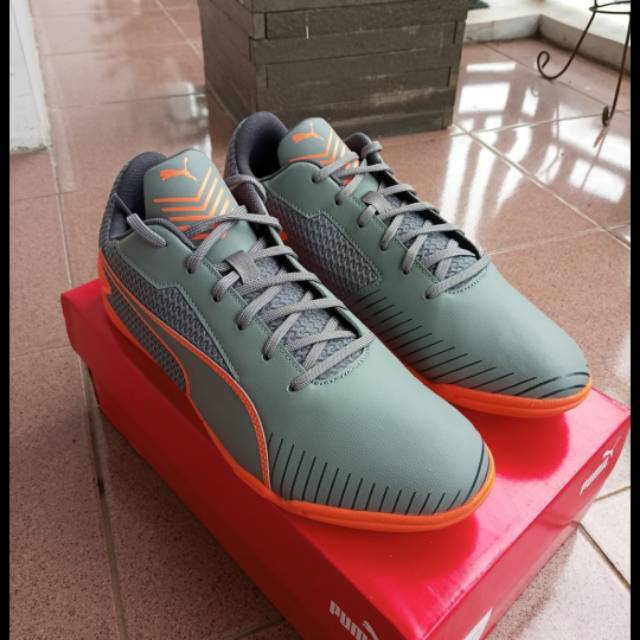 sepatu futsal PUMA 365 CT orange/asphalt/quarry