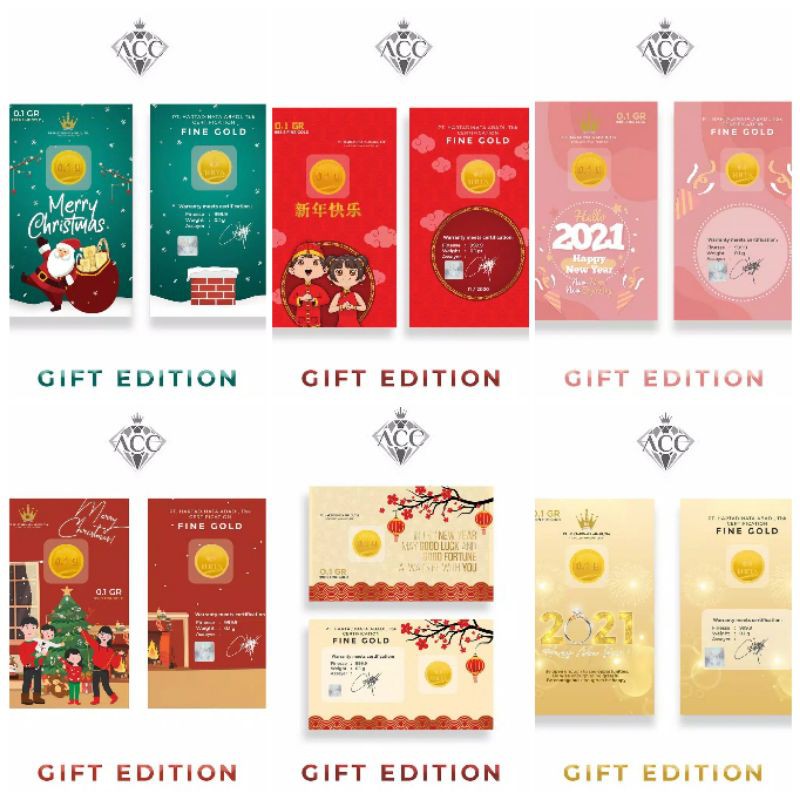 Cashback anak dan dewasa emas asli LM 24k 999.9 idul fitri lebaran valentine wisuda hari ayah ibu kado gift edition