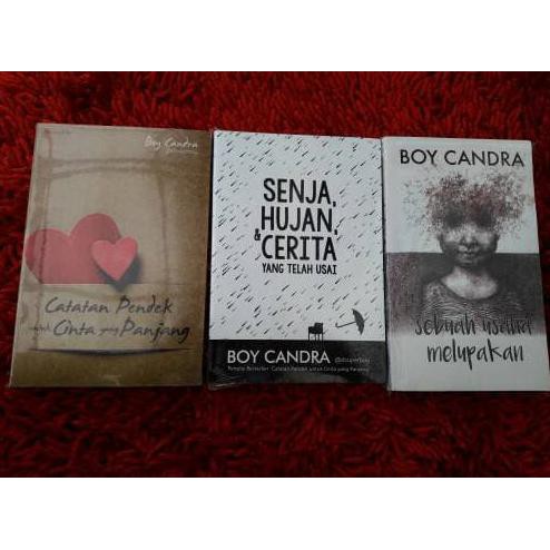 1 Paket 3 Buku Novel Boy Candra